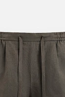 100% LINEN SHORTS