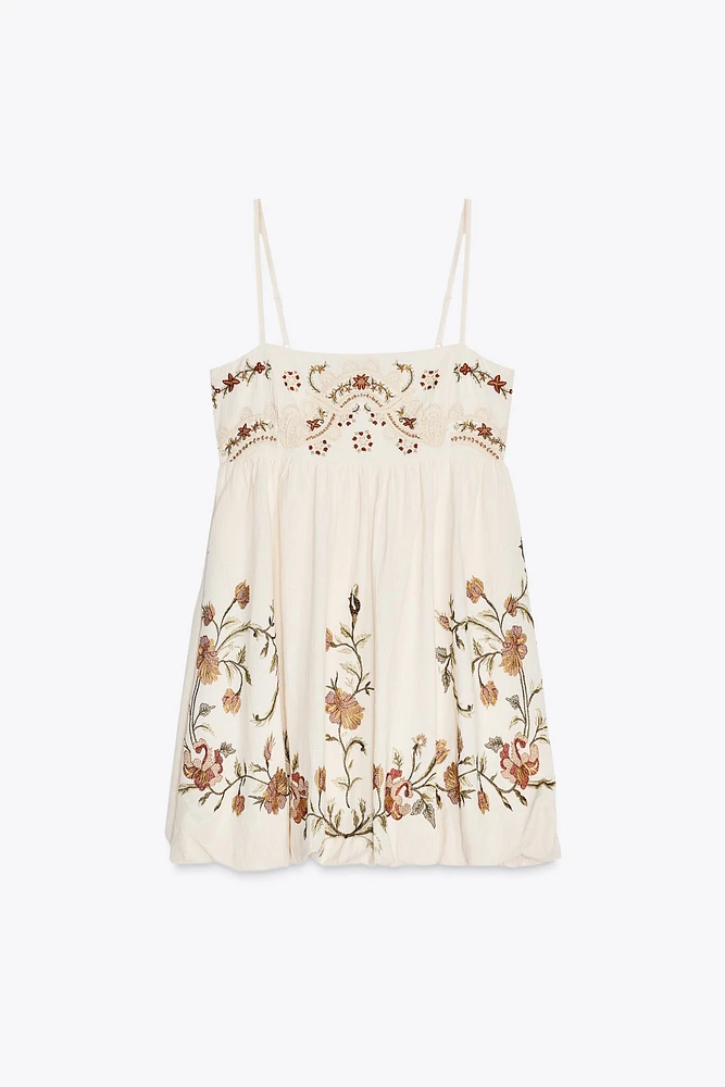 ZW COLLECTION EMBROIDERED SHORT DRESS