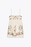 ZW COLLECTION EMBROIDERED SHORT DRESS