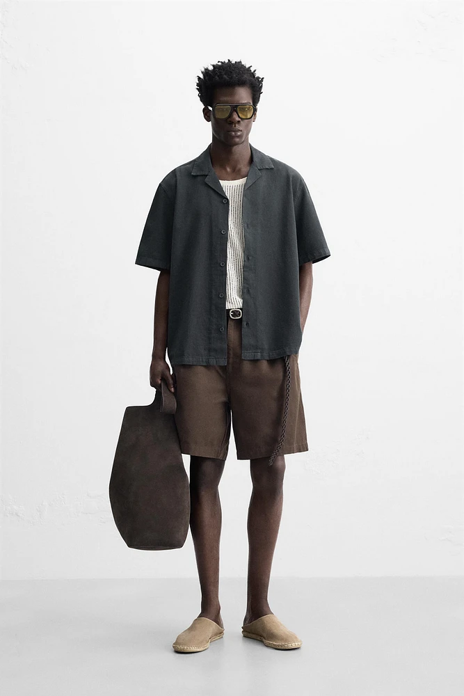 CHEMISE EN COTON ET LIN