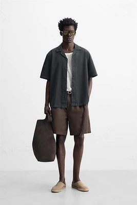 CHEMISE EN COTON ET LIN