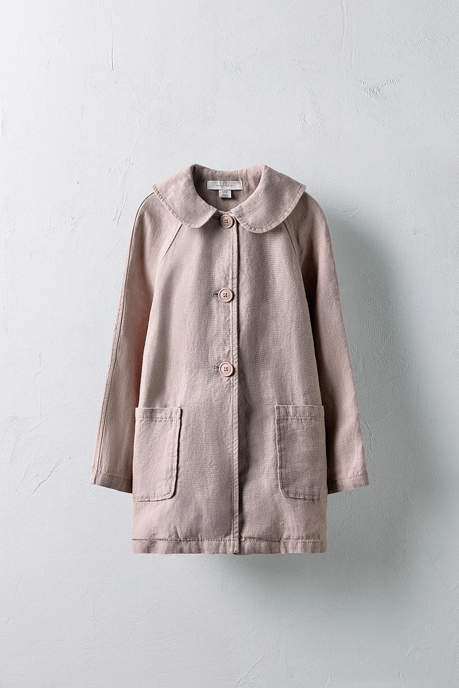 AGES -/ LIMITED EDITION 100% LINEN TRENCH COAT