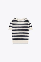 STRIPED KNIT TOP