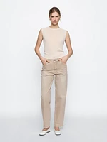 High-waist relaxed fit barrel jeans