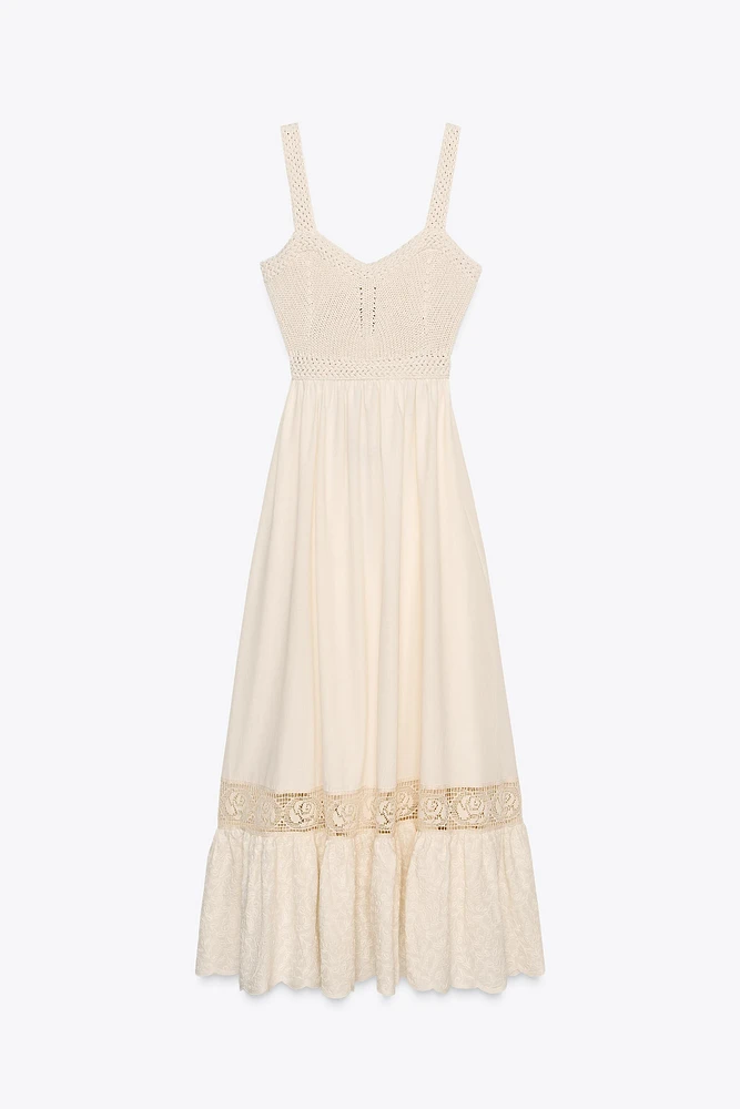 COMBINATION KNIT DRESS