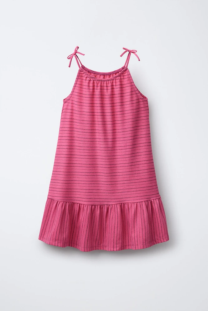 STRIPED PRINT DRESS