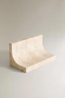 TRAVERTINE STONE BOOKEND