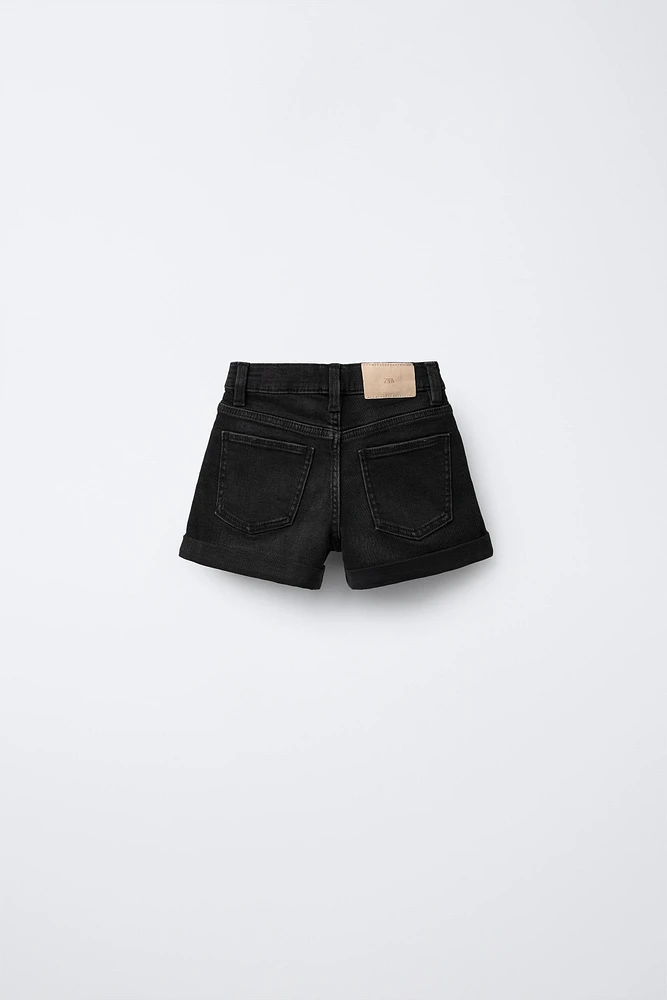STRETCH DENIM SHORTS