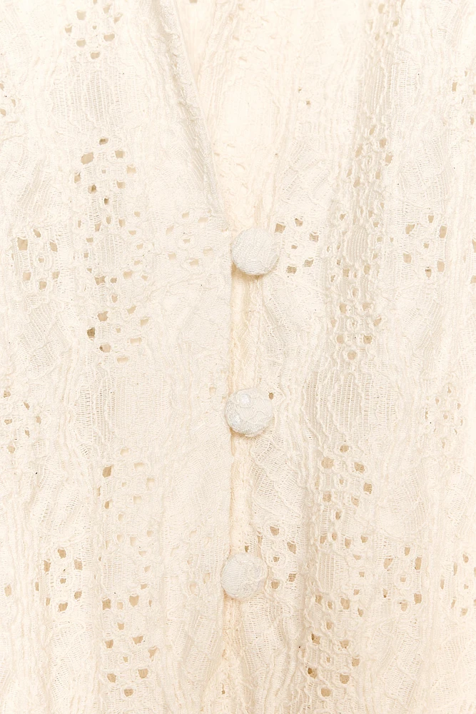 ROBE BRODÉE CEINTURE