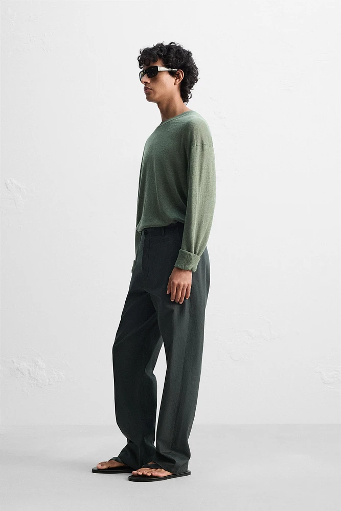 LIGHTWEIGHT 100% LINEN SWEATER