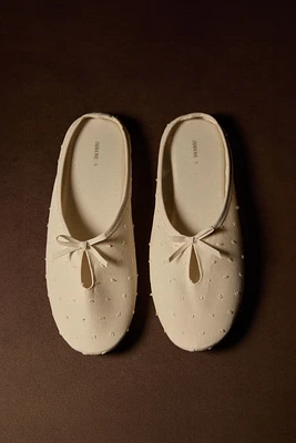 CHAUSSONS NŒUD SEMELLE CUIR