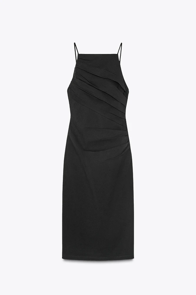ZW COLLECTION DRAPED MIDI DRESS