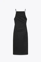 ZW COLLECTION DRAPED MIDI DRESS