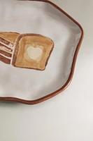 SIDE PLATE WITH TOAST MOTIF