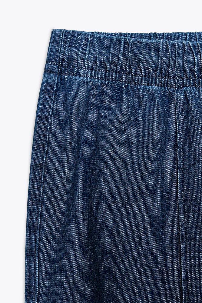 TRF DENIM PAJAMA PANTS