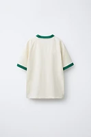 ENSEMBLE DE JOGGING T-SHIRT ET BERMUDA LISERÉS