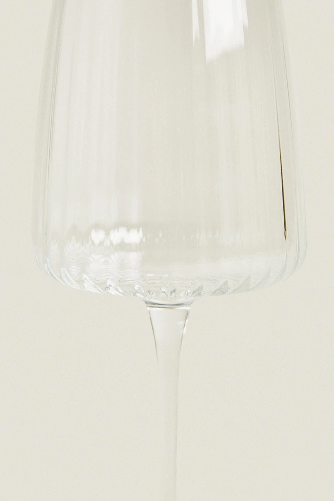 GRAND VERRE À VIN RECYCLABLE LIGNES