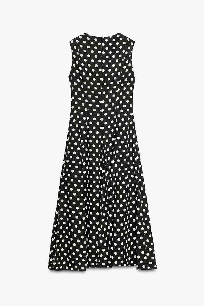 POLKA DOT MIDI DRESS ZW COLLECTION