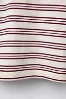 TIMELESZ - T-SHIRT À RAYURES ET LISERÉS CONTRASTANTS