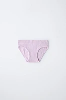 8-14 ANS/ LOT DE TROIS CULOTTES SEAMLESS