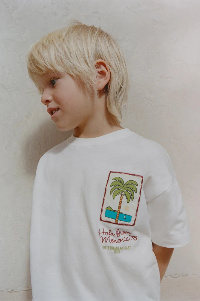 PALM TREE PATCH T-SHIRT