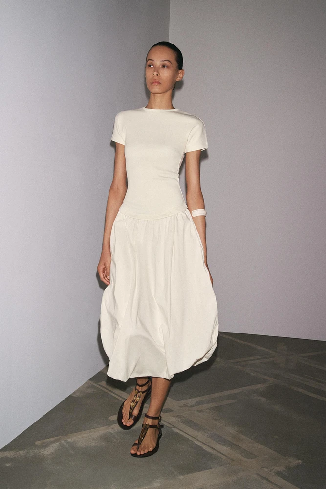 BALLOON COMBINATION DRESS