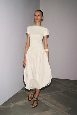 BALLOON COMBINATION DRESS