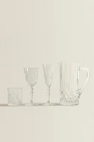 VERRE RELIEF CRISTALLIN