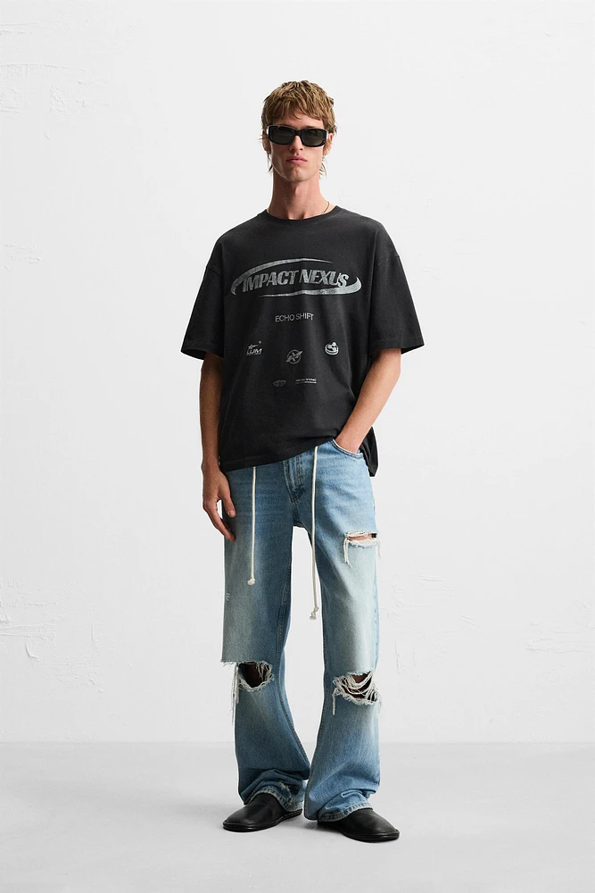 T-SHIRT DÉLAVÉ IMPRIM