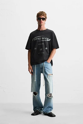 T-SHIRT DÉLAVÉ IMPRIM