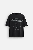 T-SHIRT DÉLAVÉ IMPRIM