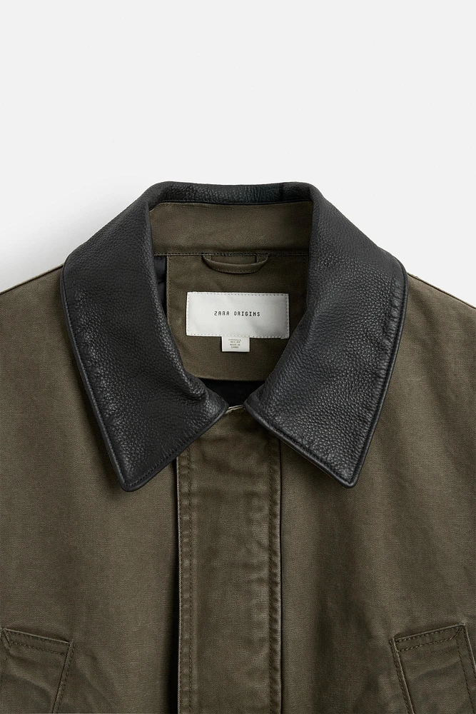 WASHED CONTRAST JACKET