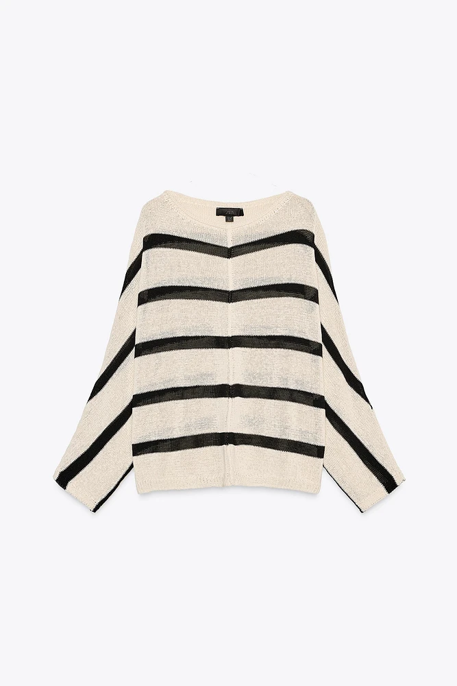 STRIPED KNIT SWEATER