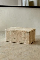 BEIGE MARBLE BATHROOM STORAGE BOX