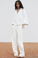 WIDE SLEEVE POPLIN SHIRT