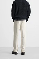 STRAIGHT FIT CORDUROY PANTS