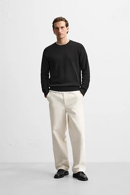 BASIC PURL KNIT SWEATER
