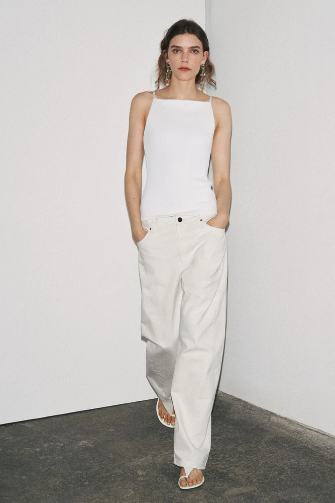 T-SHIRT RIB BRETELLES POLYAMIDE