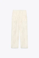 PANTALON DROIT À SEQUINS