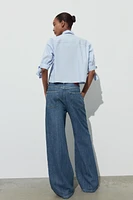 POPLIN SHIRT WITH TIES