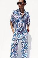 PRINTED SHORT SHIRT
