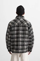 FLEECE PLAID OVERSHIRT