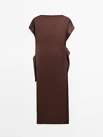 Robe satinée avec ceinture - Limited Edition