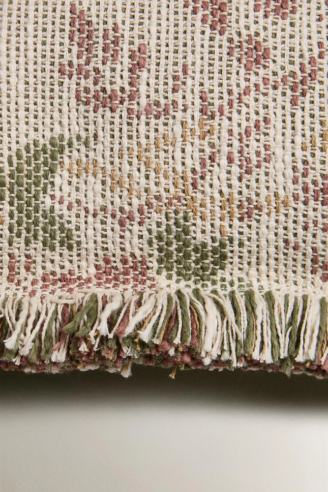 HOUSSE DE COUSSIN COTON FLEURS