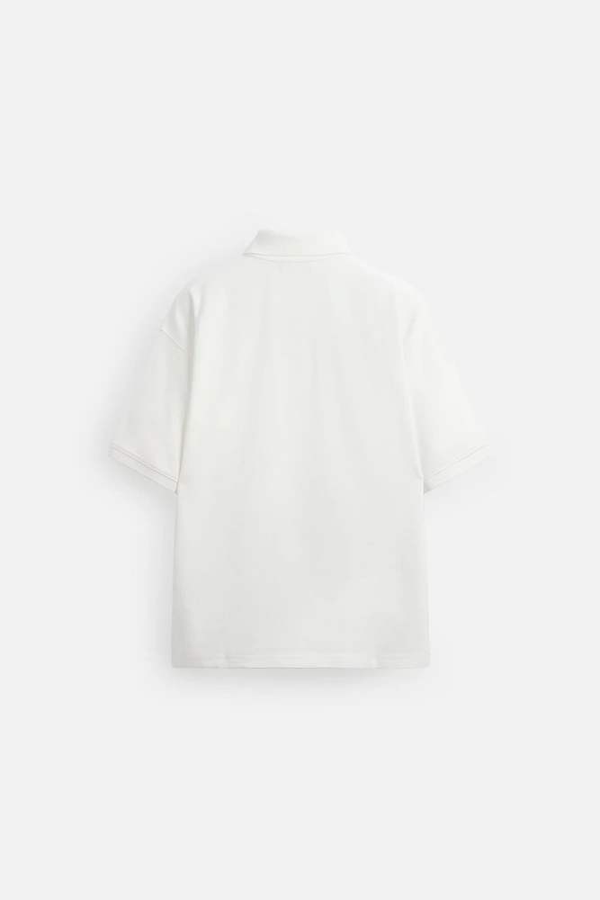 RELAXED FIT PIQUÉ POLO SHIRT
