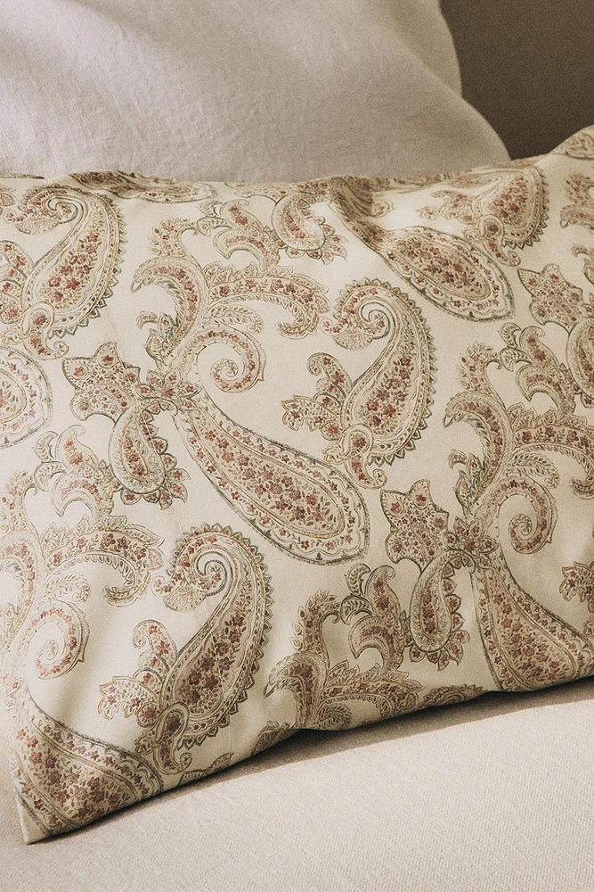 PAISLEY PRINT PILLOWCASE