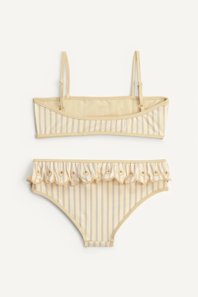 LIMITED EDITION STRIPED RUFFLE BIKINI