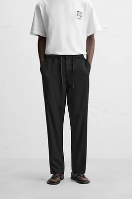 PANTALON REGULAR FIT LYOCELL - VISCOSE