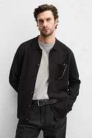 POCKETED COTTON CARDIGAN