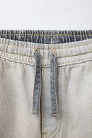 DIP DYE DENIM SHORTS